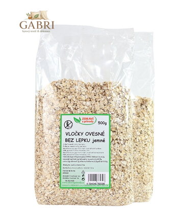 Vločky ovesné BEZ LEPKU jemné  500g ZP 1043