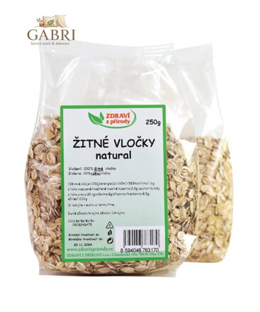 Vločky žitné natural 250g ZP 2933