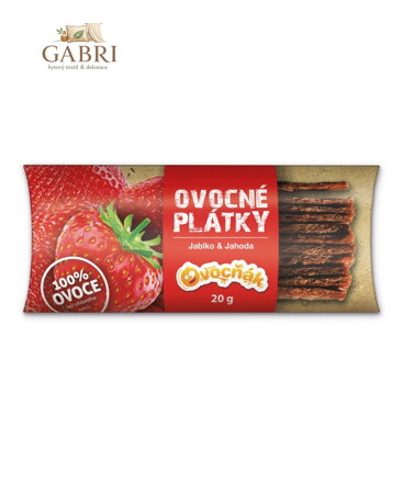 Ovocné plátky jablko jahoda 20g Ovocňák bez lepku 1176