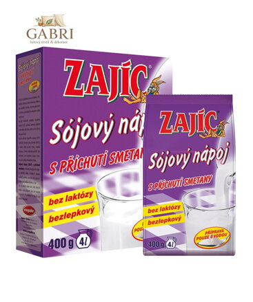 Sojový nápoj smetanový doypack Zajíc 400g Mogador bez lepku 2808