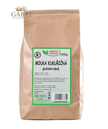 Mouka kukuřičná polohrubá 1kg ZP bez lepku 3000