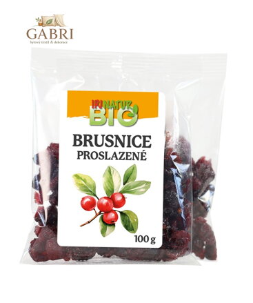 Brusnice proslazené BIO 100g IPJ NATUR 5527