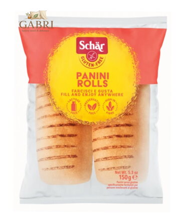 Panini rolls bulky bílé k dopečení 150g 2ks Schar bez lepku  3022