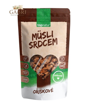 Müsli srdcem spékané oříškové 350g Topnatur bez lepku 5699