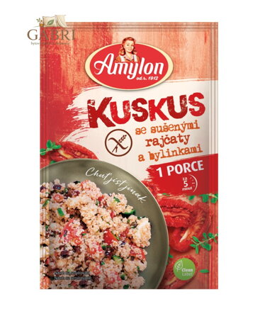 Kuskus se sušenými rajčaty a bylinkami 50g Amylon bez lepku 5812