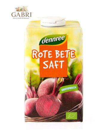 Šťáva červená řepa BIO 500ml Dennree 6231