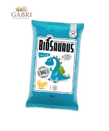 Biosaurus snack mořská sůl BIO 50g McLLOYDS bez lepku 400