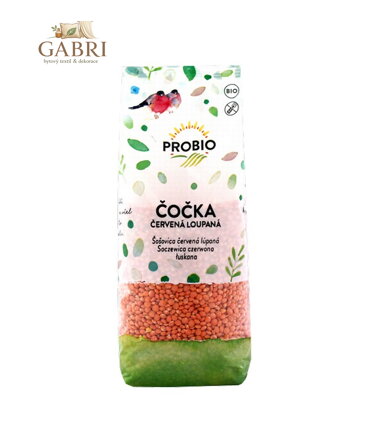 Čočka červená loupaná BIO 500g Probio bez lepku 2580
