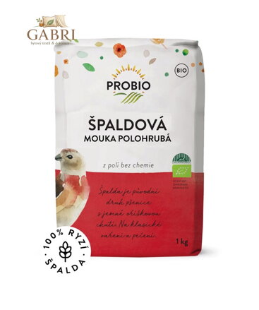 Mouka špaldová bílá polohrubá  BIO 1kg Probio  1745