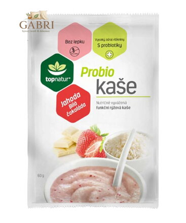 Kaše probio jahoda a bílá čokoláda 60g Topnatur bez lepku 2068