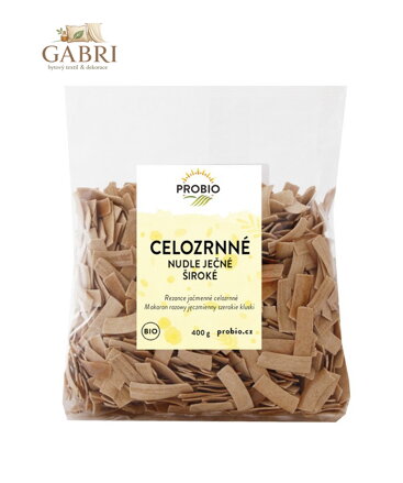 Těstoviny ječné široké nudle celozrnné BIO 400g Probio 2630