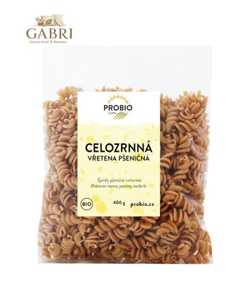 Těstoviny pšeničné vřetena celozrnné BIO 400g Probio 2635