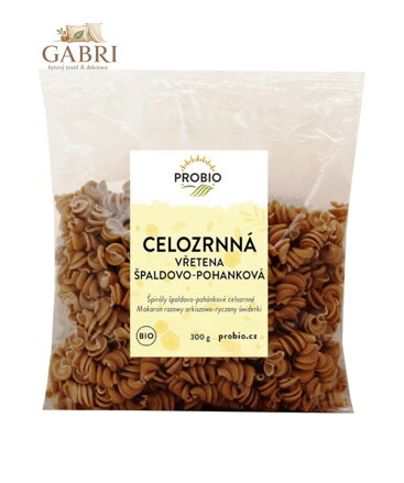 Těstoviny špaldovo-pohankové vřetena celozrnná  BIO 300g Probio 2632