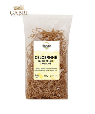 Těstoviny špaldové nudle selské celozrnné  BIO 250g Probio 2639