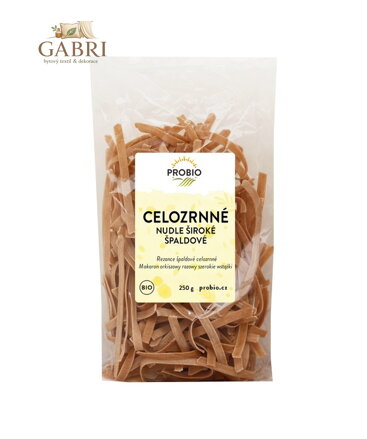 Těstoviny špaldové nudle široké celozrnné  BIO 250g Probio 2640