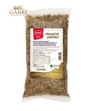 Lupínky pšeničné celozrnné 250g Semix 2504