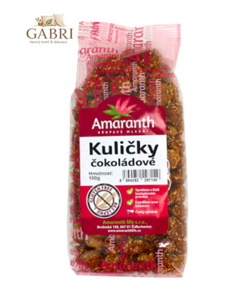 Kuličky čokoládové 100g Amaranth bez lepku 141