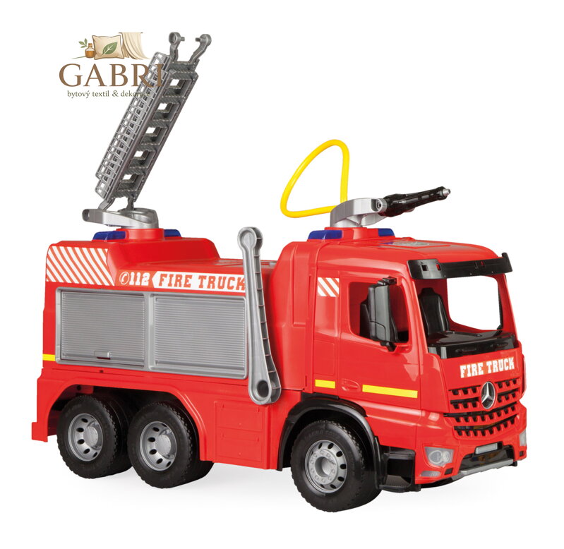Lena MAXI Mercedes hasičské auto Arocs, ozdobný karton