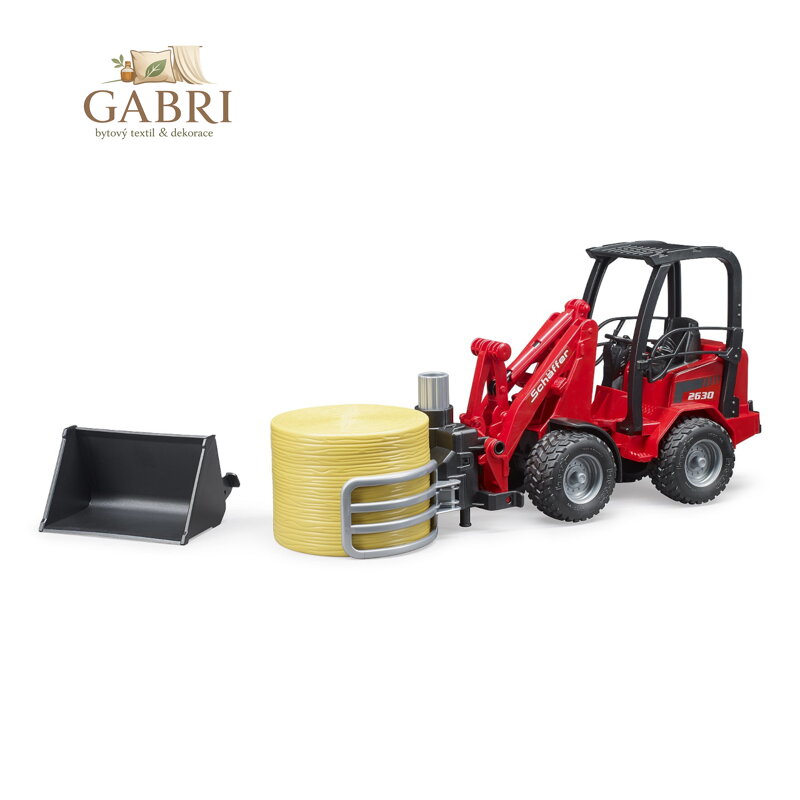 Bruder Čelní nakladač Schäffer s kleštěmi pro manipulaci s balíky