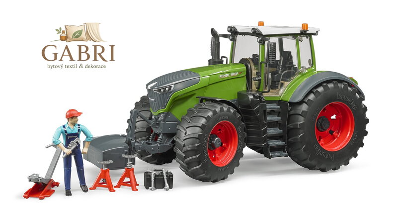 Bruder Traktor Fendt 1050 Vario s mechanikem a dílenským nářadím 1:16