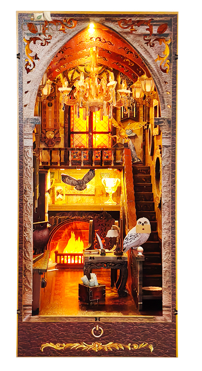 2Kids Toys 3D skládačka Zarážka na knihy Miniatura domečku Magický dům