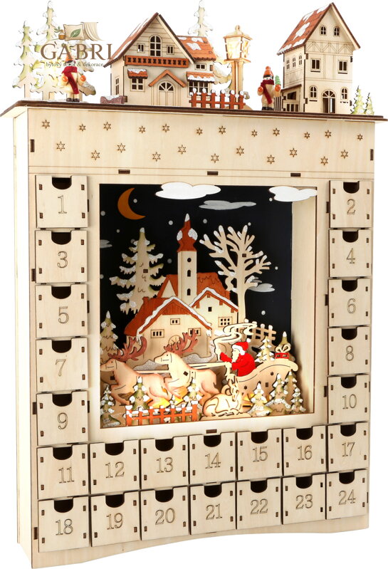 small foot Dřevěný adventní kalendář Zimní sen