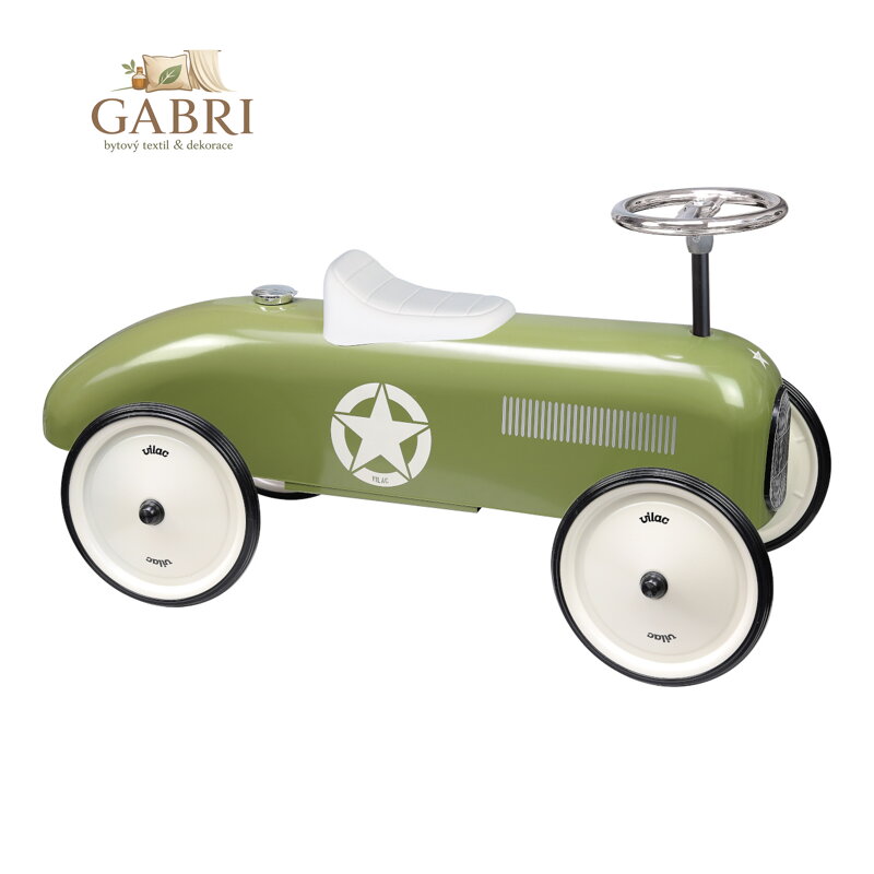 Vilac Vintage kovové odrážedlo khaki