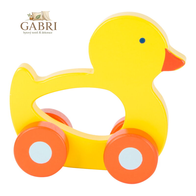 small foot Dřevěná jezdící zvířátka do ruky kačenka