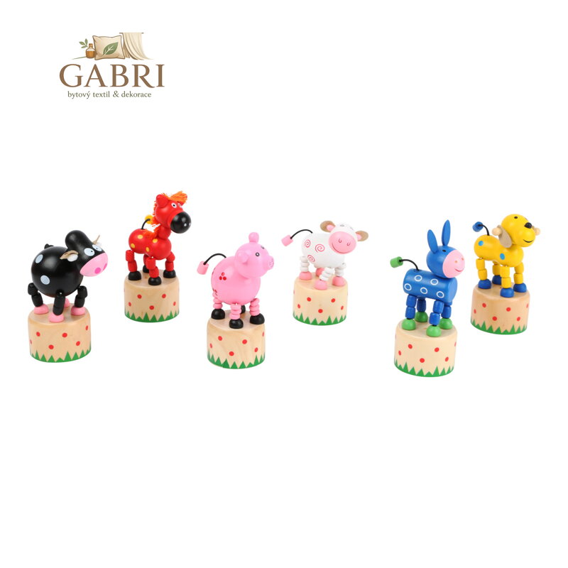 small foot Mačkací figurka Zvířátka z farmy 1 ks