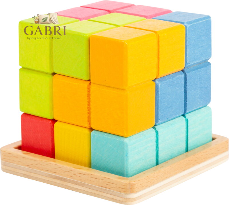 Small Foot Dřevěný 3D hlavolam