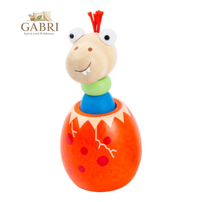 small foot Dinosauří vejce se zvukem 1 ks oranžová