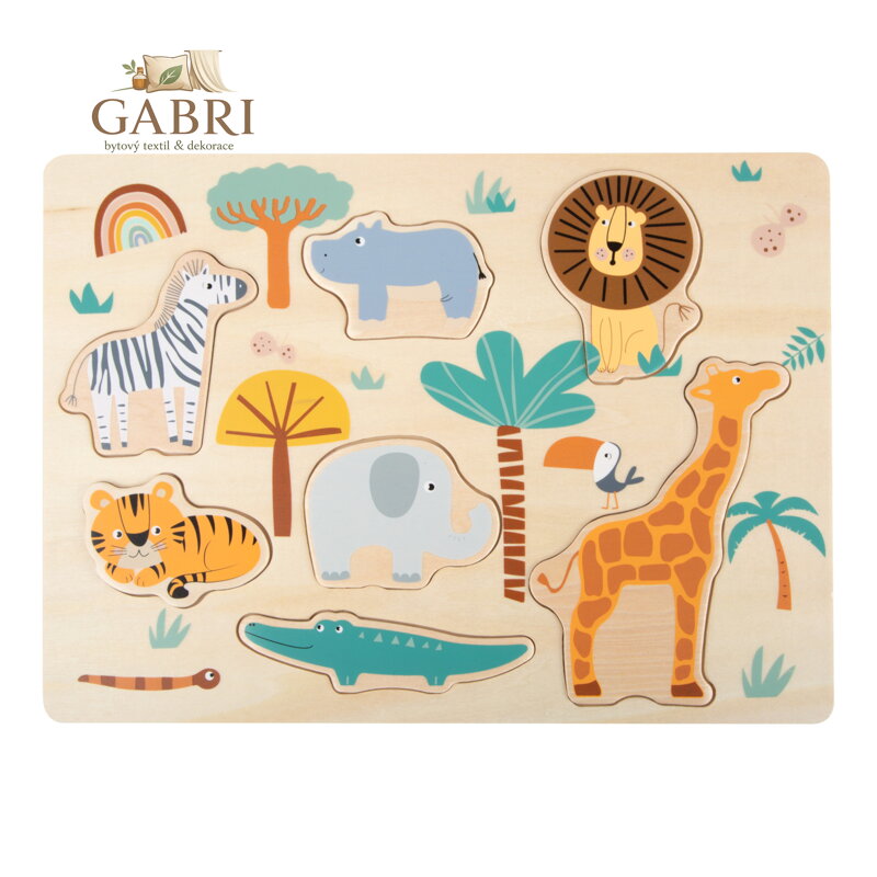 small foot Vkládací puzzle Safari