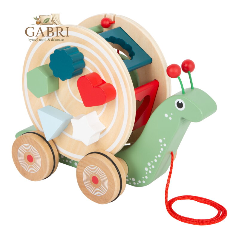 small foot Tahací motorický šnek s tvary