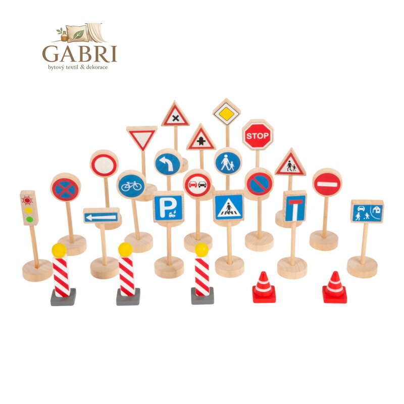 small foot Dopravní značky sada 25 dílů