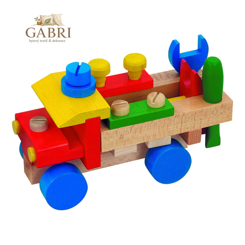 Detoa Dřevěné montážní auto