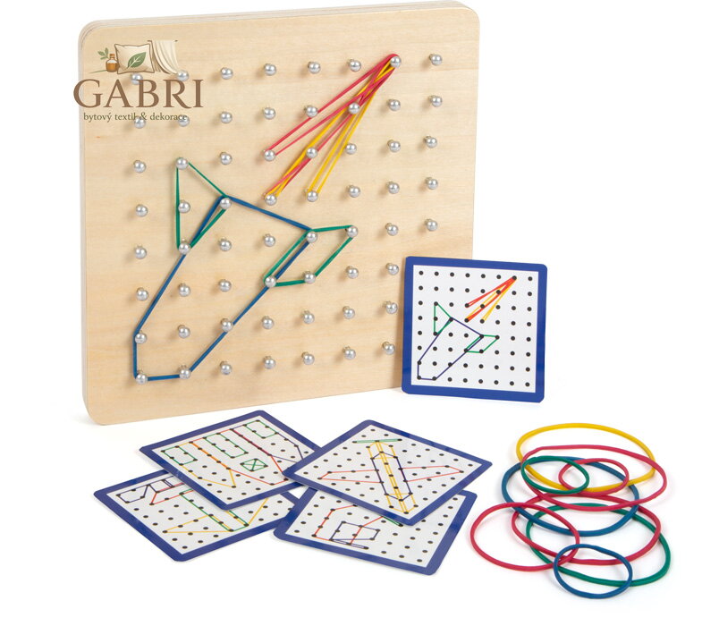 small foot Dřevěná deska Geoboard