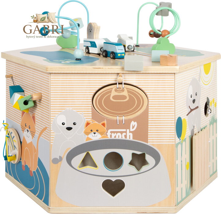 small foot Motorická interaktivní kostka Pets XXL