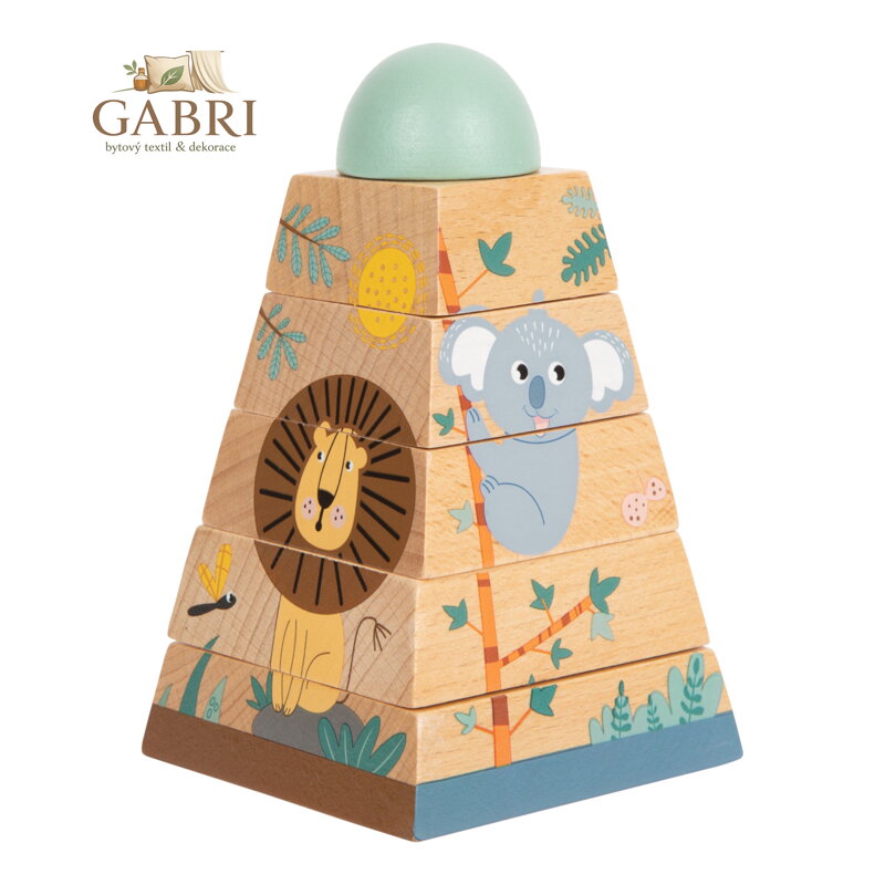 small foot Dřevěná nasazovací věž Safari