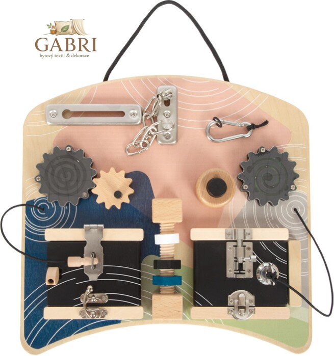 small foot Motorická deska se zámky a otáčivými prvky