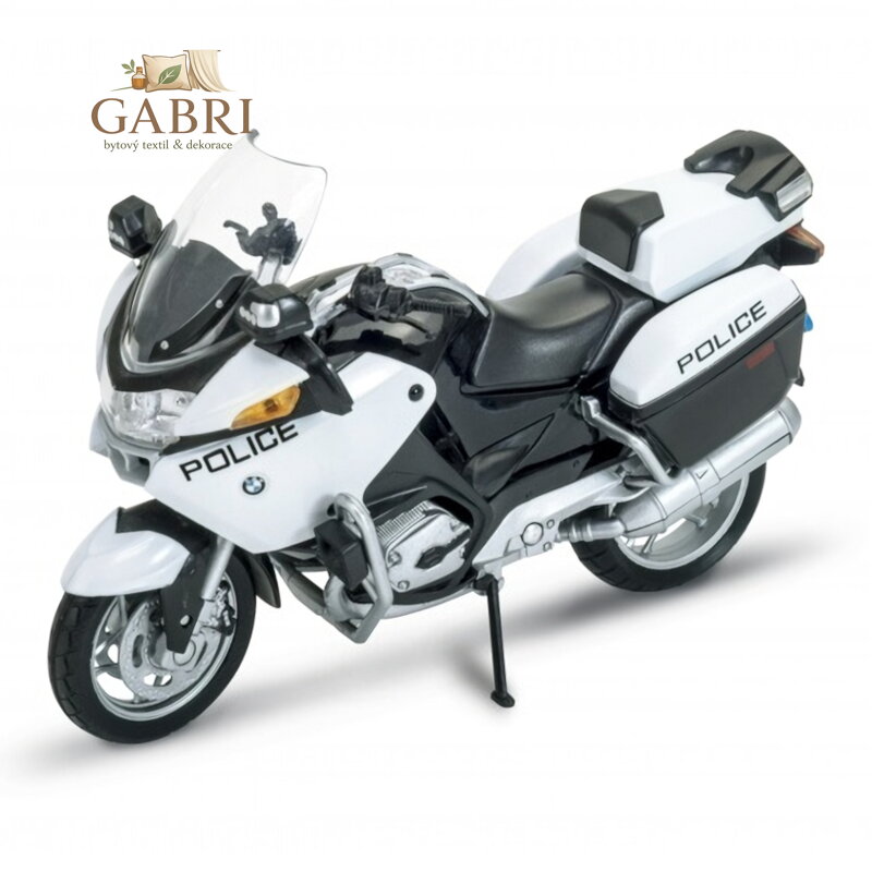 Welly Motocykl BMW R1200 RT 1:18 policejní bílý