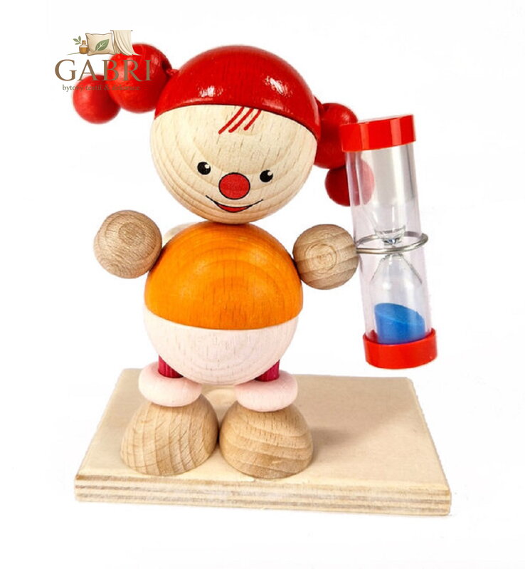 Hess Přesýpací hodiny panenka Lucia  pro měření doby čištění zubů