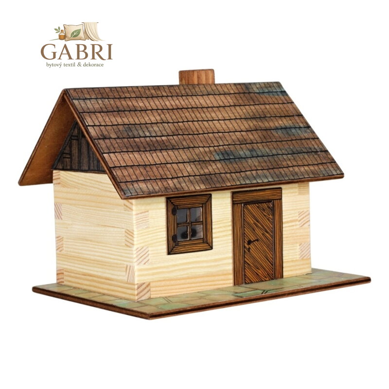 Walachia Dřevěná slepovací stavebnice Roubená chaloupka