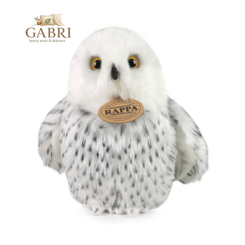 Rappa Plyšová polární sova 18 cm ECO-FRIENDLY