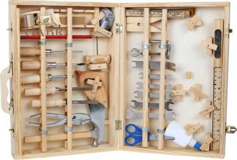 small foot Kufřík dřevěné nářadí Deluxe - poškozený obal