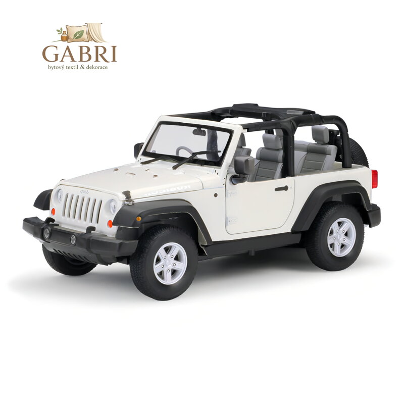 Welly Jeep Wrangler Rubicon (convertible) bílý