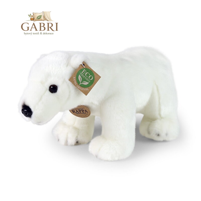 Rappa Plyšový medvěd lední stojící 30 cm ECO-FRIENDLY