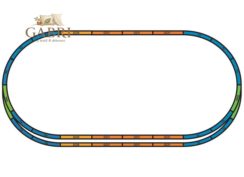 Piko Podloží pro sady kolejí A+E (základní ovál s paralelní tratí) - 55367