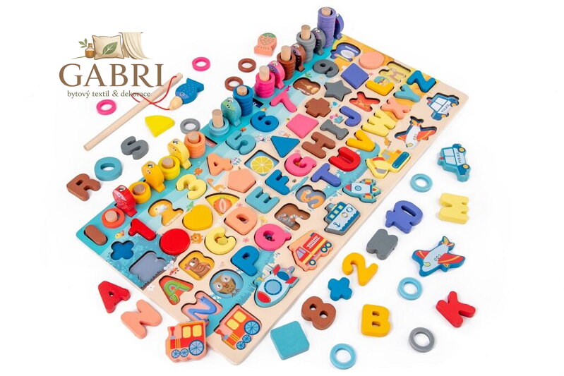 2Kids Toys Multifunkční deska vkládačka 6 v 1 - poškozený obal