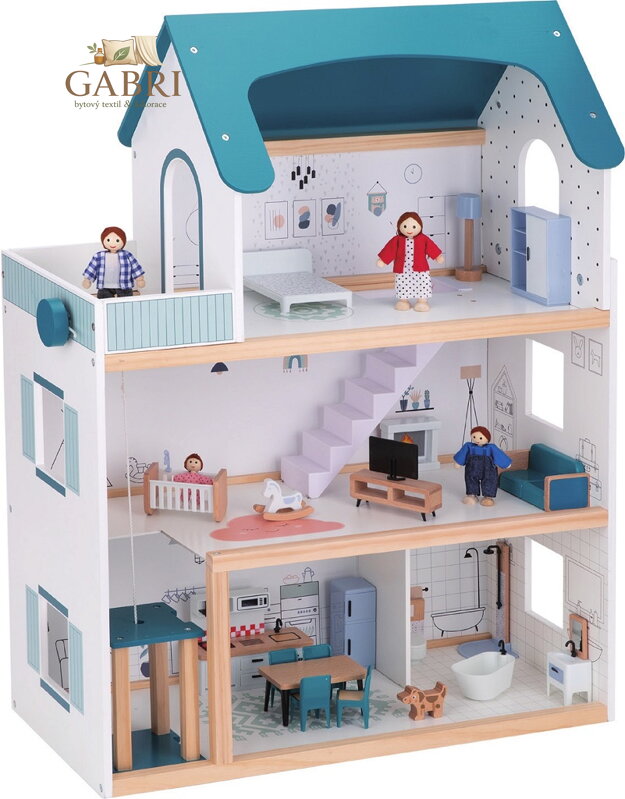 2Kids Toys Domeček pro panenky Barbora s příslušenstvím