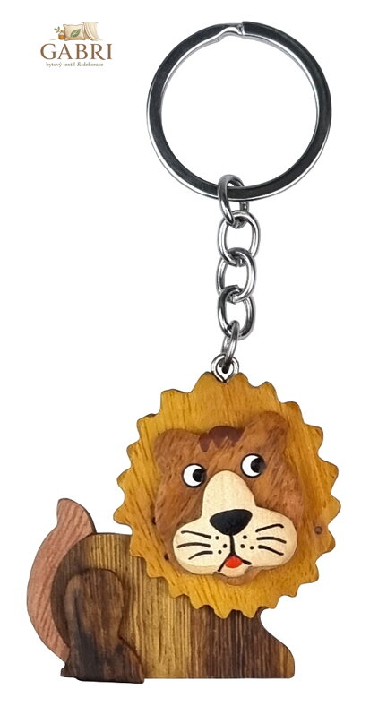 2Kids Toys Dřevěná klíčenka velká Lev ležící